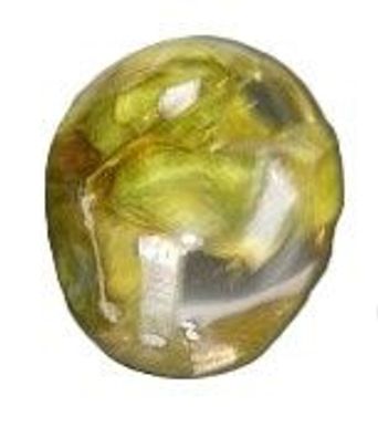 Acrylkugel mit grünen floralen Einschlüssen - als Anhänger