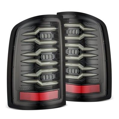 GMC Sierra Alpharex LED LUXX Rückleuchten Alpha Black Blinker gelb 2014 2015 14 15