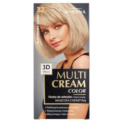 Joanna Platinblond Haarfarbe Creme - Multi-Dimensionale Blondtoene, 150ml