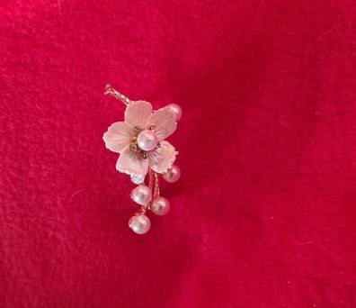 Blumen Brosche, Blumen Schmuck, synthetische Perlen Brosche (B1407256)