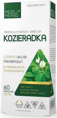 Medica Herbs Bockshornklee Extrakt Aus Fenugreek Natürliche Saponine 60 Kapseln