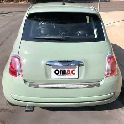 Ladekantenschutz Stoßstangenschutz für Fiat 500 500C 2007-2024 Edelstahl Silber