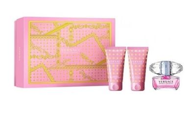 Versace Bright Crystal Set - Eau de Toilette 50ml + Duschgel 50ml + Körpercreme