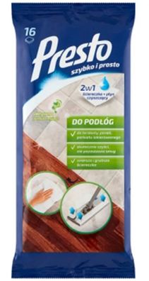 Presto, 16 Feuchtigkeitsspendende Bodenreinigungstücher