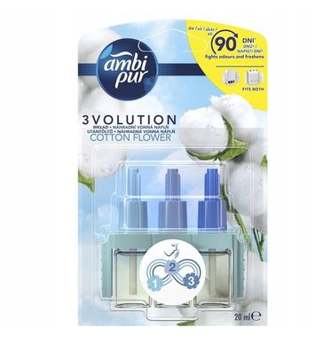 Ambi Pur Elektrischer Lufterfrischer Nachfüllung Baumwollblüte, 20 ml