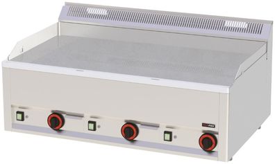 KBS Elektro Grillplatte 3 Heizzonen Grillfläche glatt verchromt 990x600x290 mm