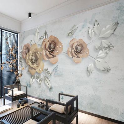 Vlies Fototapete Wandtapete Wandbilder Retro Mix and Match Dreidimensionale 9882