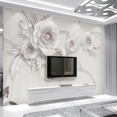 Vlies Fototapete Wandtapete Wandbilder Moderne Schmuck Rose Licht Luxus 9887