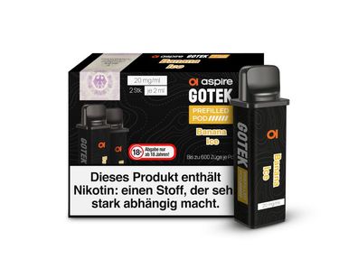 Aspire - GoTek Pod 20mg/ml (2 Stück pro Packung)