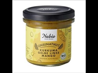 Nabio Nabio Protein-Aufstrich Linsenathlet Kurkuma Gelbe Linse Mango 140g