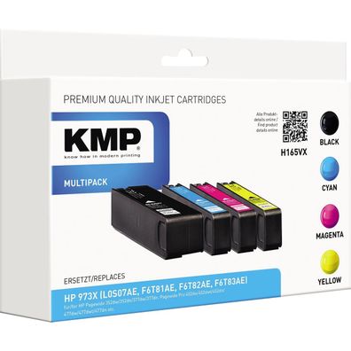 KMP Tintenpatrone H165VX 17524005 wie HP 973X sw/c/m/y 4St