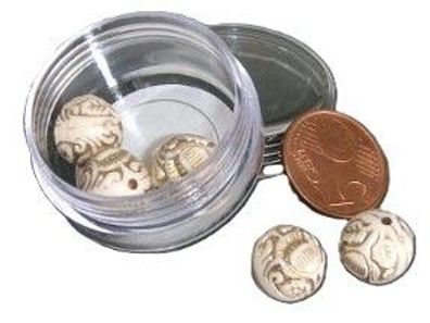 Perlen-Set "Kugel" - Creme-Gold