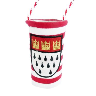 Kölschglashalter zum Umhängen Ringel Köln Karneval Fasching