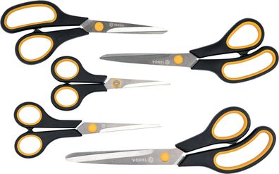 Set de ciseaux 5 pièces, ciseaux de ménage, ciseaux de bricolage