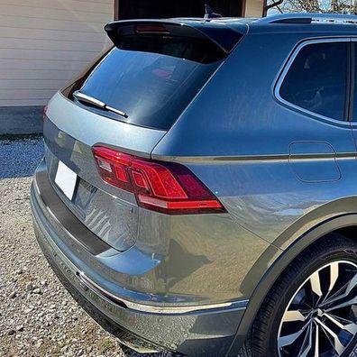 Ladekantenschutz Stoßstange für VW Tiguan Allspace 2016-2025 Gebürstet Dunkel