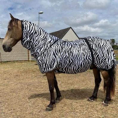 Ekzemerdecke mit Halsteil - Spezial-Zebradesign zur Insektenabwehr