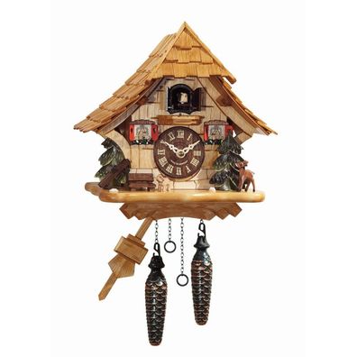 Engstler - 492/7 Q - Kuckucksuhr - Quarz - Natur - 27 cm