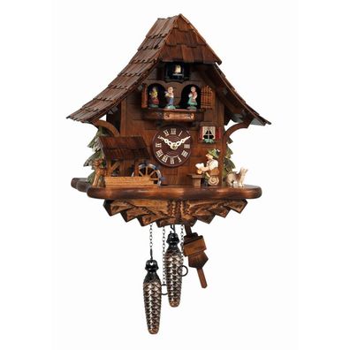 Engstler - K492 QMT - 492 QMT - Kuckucksuhr - Quarz - Nussbaum - 35 cm