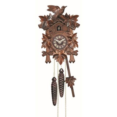 Engstler - 522 Q - Kuckucksuhr - Quarz - Nussbaum - 22 cm