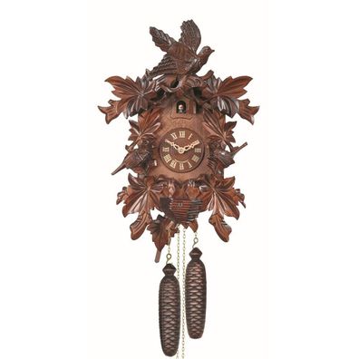 Engstler - 640 - Kuckucksuhr - 1-Tag-Kettenzugwerk - Nussbaum - 43 cm
