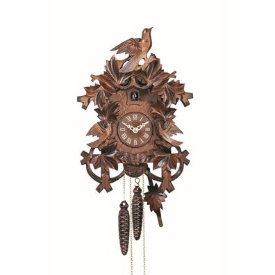 Engstler - 635 - Kuckucksuhr - 1-Tag-Kettenzugwerk - Nussbaum - 34,5 cm