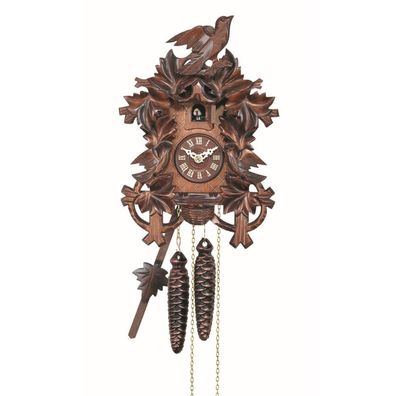 Engstler - 625 - Kuckucksuhr - 1-Tag-Kettenzugwerk - Nussbaum - 26 cm