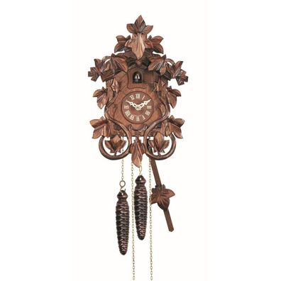 Engstler - 525 - Kuckucksuhr - 1-Tag-Kettenzugwerk - Nussbaum - 25,5 cm
