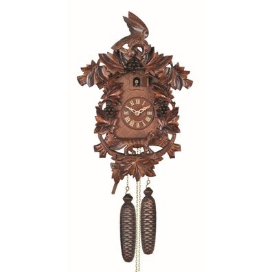 Engstler - 938 - Kuckucksuhr - 1-Tag-Kettenzugwerk - Nussbaum - 46 cm