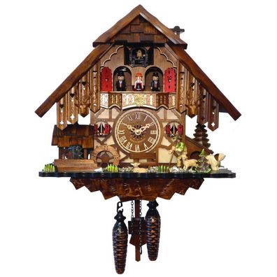Engstler - K48712 MT - 48712 MT - Kuckucksuhr - 1-Tag-Kettenzugwerk - Nussbaum