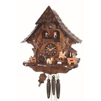 Engstler - K4775 MT - 4775 MT - Kuckucksuhr - 1-Tag-Kettenzugwerk - Nussbaum