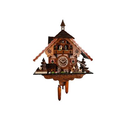Engstler - K4481/50 QMT - 4481/50 QMT - Kuckucksuhr - Quarz - Nussbaum - 35 cm