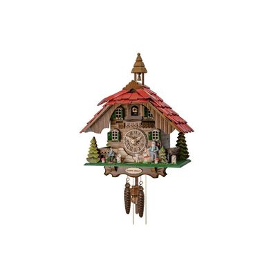 Engstler - 4443 Q - Kuckucksuhr - Quarz - Nussbaum - 31 cm