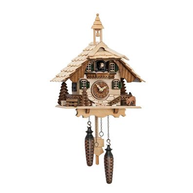 Engstler - 444/7 Q - Kuckucksuhr - Quarz - Natur - 31 cm