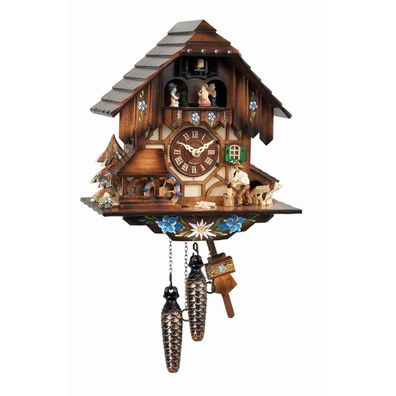 Engstler - K463 QMT - 463 QMT - Kuckucksuhr - Quarz - Nussbaum - 30 cm