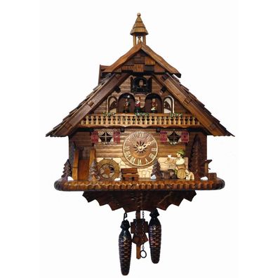 Engstler - K4512 QMT - 4512 QMT - Kuckucksuhr - Quarz - Nussbaum - 43 cm