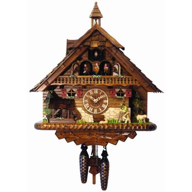 Engstler - K45112 QMT - 45112 QMT - Kuckucksuhr - Quarz - Nussbaum - 43 cm