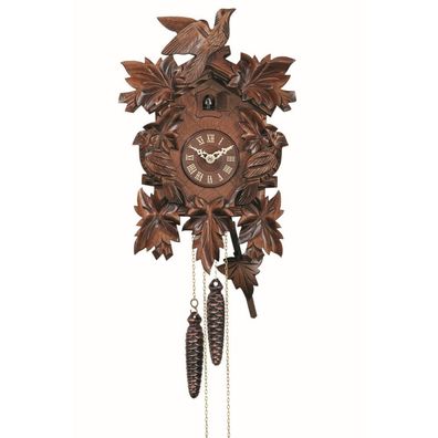 Engstler - 632 QM - Kuckucksuhr - Quarz - Nussbaum - mit Musik - 35 cm