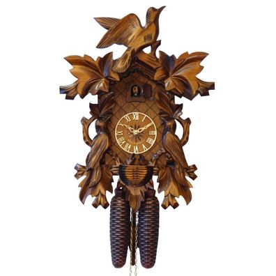 Engstler - 634 Q - Kuckucksuhr - Quarz - Nussbaum - 40,5 cm