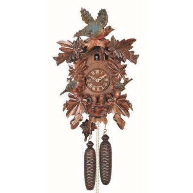 Engstler - 640/2 QM - Kuckucksuhr - Quarz - Nussbaum - mit Musik - 43 cm