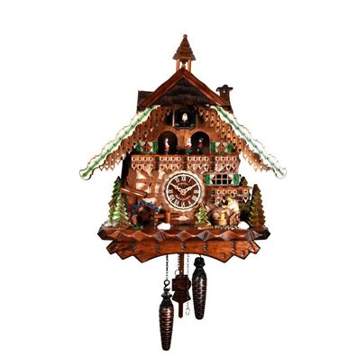 Engstler - K3801 QMT - 3801 QMT - Kuckucksuhr - Quarz - Nussbaum - 40 cm