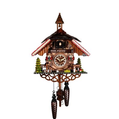 Engstler - 344 Q - Kuckucksuhr - Quarz - Nussbaum - 31 cm