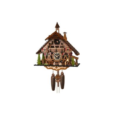 Engstler - 2651/8 - Kuckucksuhr - 8-Tag-Kettenzugwerk - Nussbaum - 40 cm