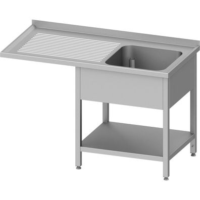 Stalgast Spültisch mit Grundboden, und Überstand, 1400x700x900 mm, mit einem Becke