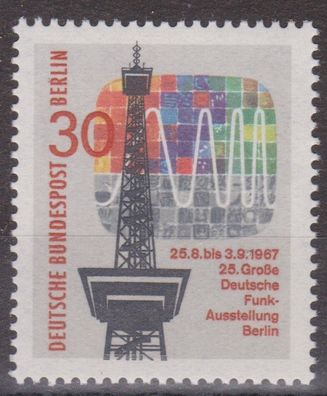 Berlin 1967 postfrisch MiNr. 309 Große Deutsche Funkausstellung in Berlin