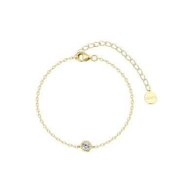 Armkette - Silber 18 K vergoldet - Zirkonia