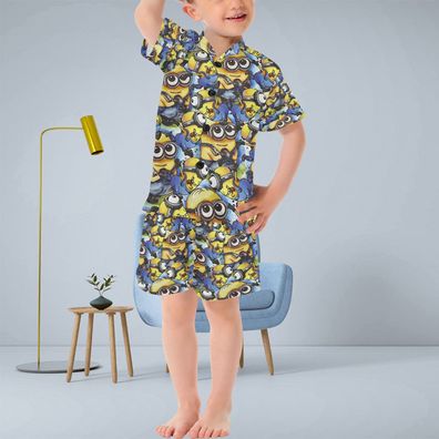 Kinder Pyjama / Schlafanzug mit kurzen Hosenbeinen " Minions" #02