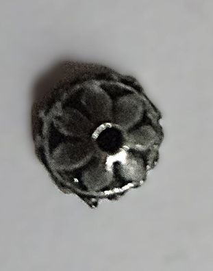 Perlkappe silber - 8mm