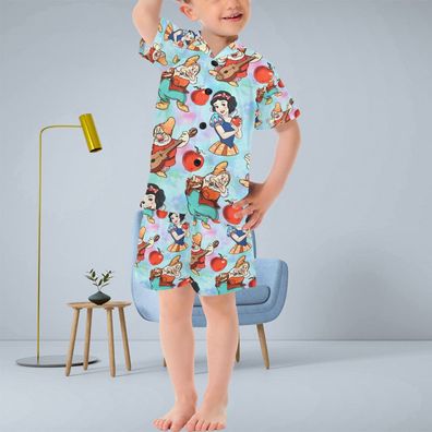 Kinder Pyjama / Schlafanzug mit kurzen Hosenbeinen " Schneewittchen"