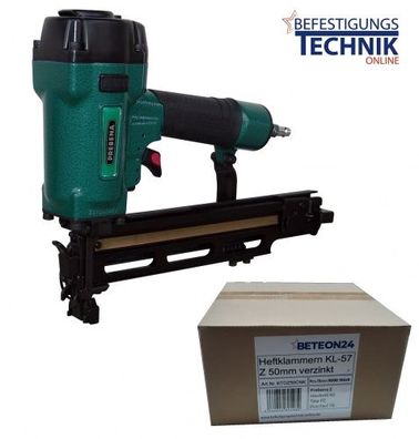 Prebena 4C-Z50 16-50mm Klammernagler Klammergerät + 9500 Klammern Z 50 CNK KL-57