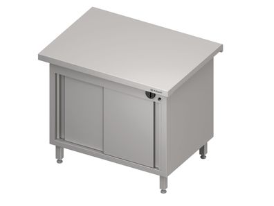Stalgast Wärmeschrank Free Flow mit Schiebetüren 1100x7505x880 mm Edelstahlarbeits